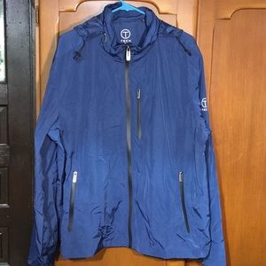 Tumi windbreaker with hood